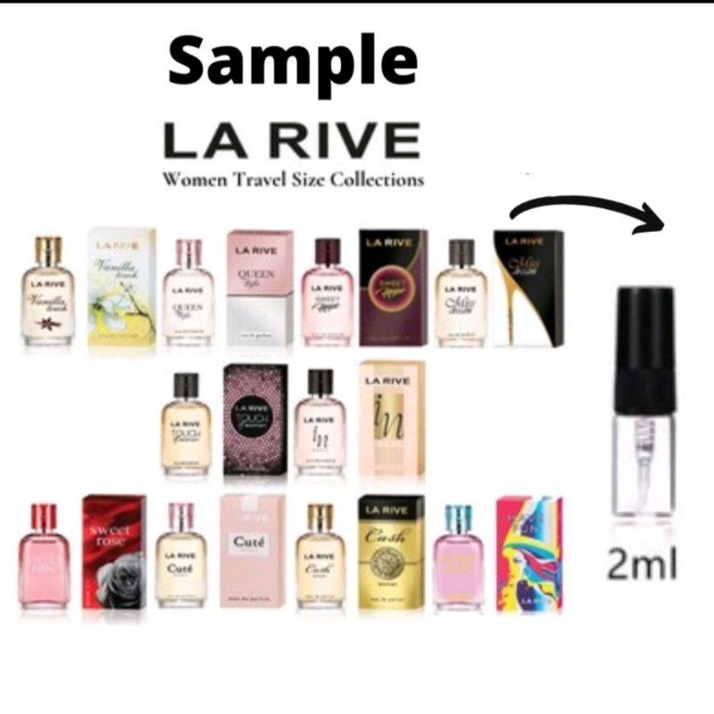 Decant Sampel Parfum La Rive Travel Size Collection EDT 2 ml