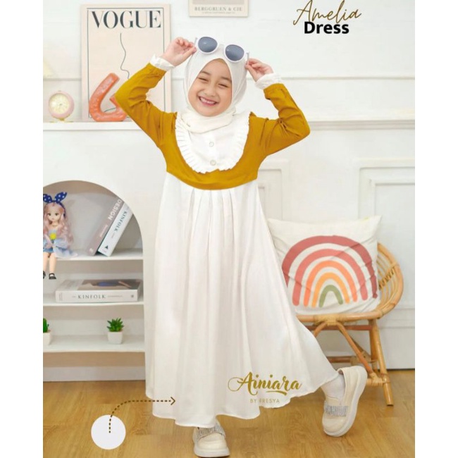 GAMIS ANAK PEREMPUAN AMELIA SERIES DRESS TERBARU