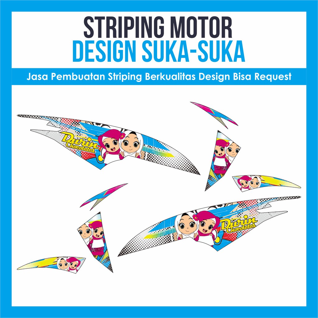Striping Variasi Beat Pop Striping 1 Design Suka Suka Bisa Request