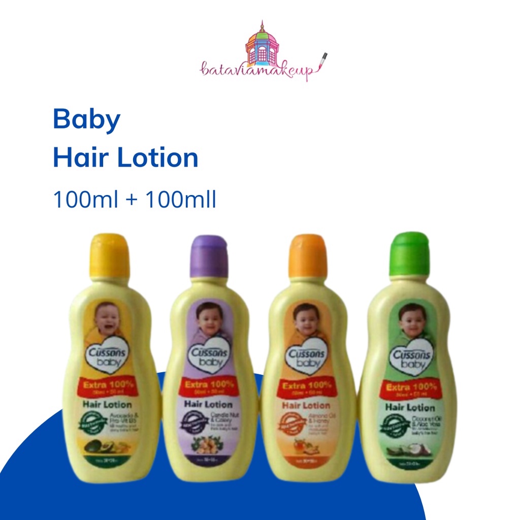 Cussons Baby Hair Lotion 100ML Extra 100ML/Lotion Rambut Bayi/Perawatan Rambut Bayi