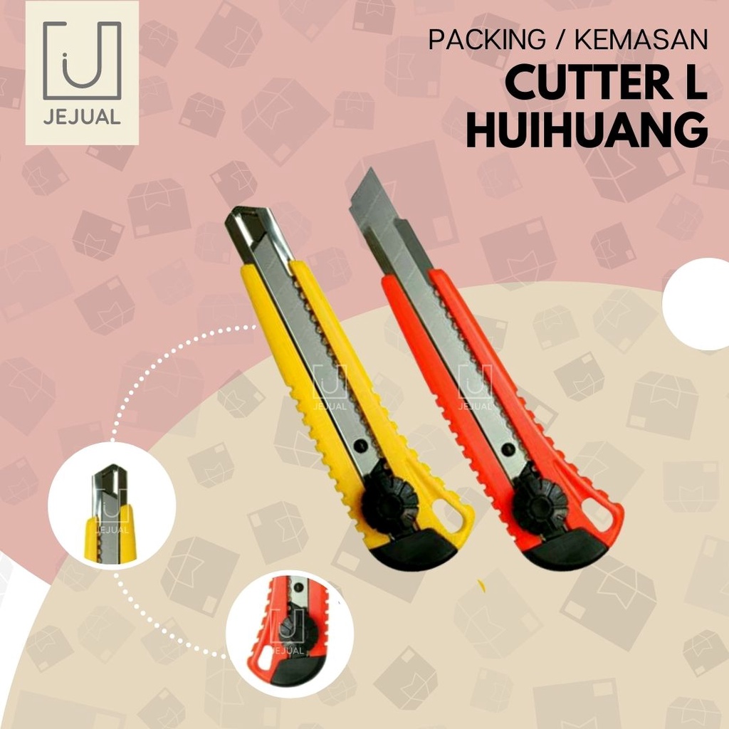 

CUTTER L Kater BESAR Alat Tulis Sekolah/Kantor/ATK Cuter/Pisau/Silet Pemotong/Potong Kain/Kertas/Stereofoam/Sterofom/Gabus