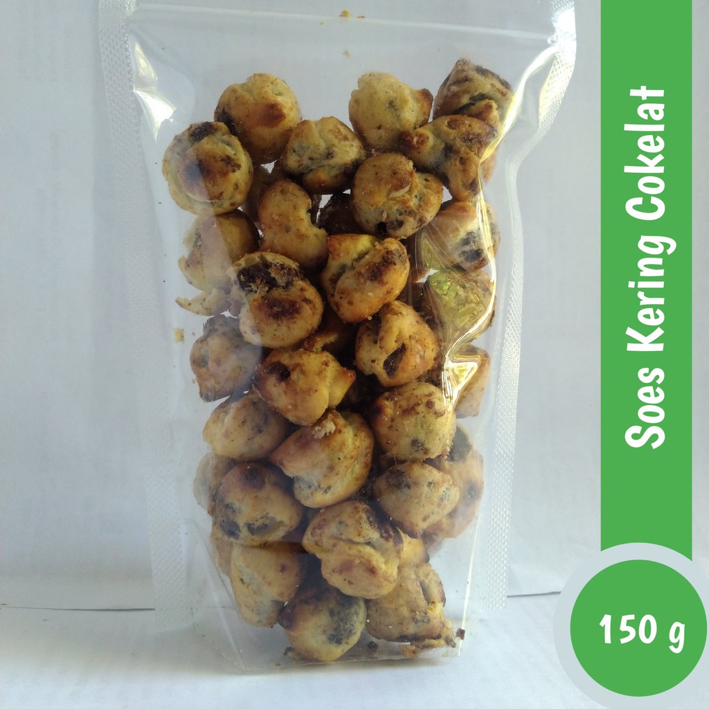 

Kue / Camilan / Snack Soes Cokelat / Soes Mini G&G Rasa Cokelat Kemasan 150 gram