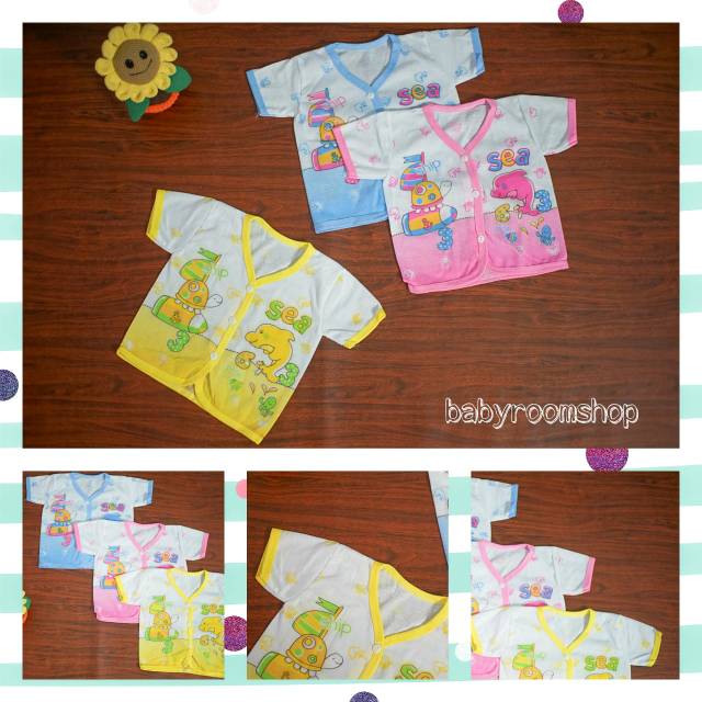 1 LUSIN BAJU BAYI LENGAN PENDEK