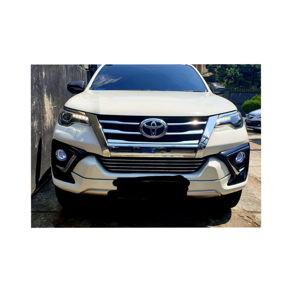 Foglamp Fortuner 2016 -up PROJECTOR ANGEL EYES include lampu LED putih