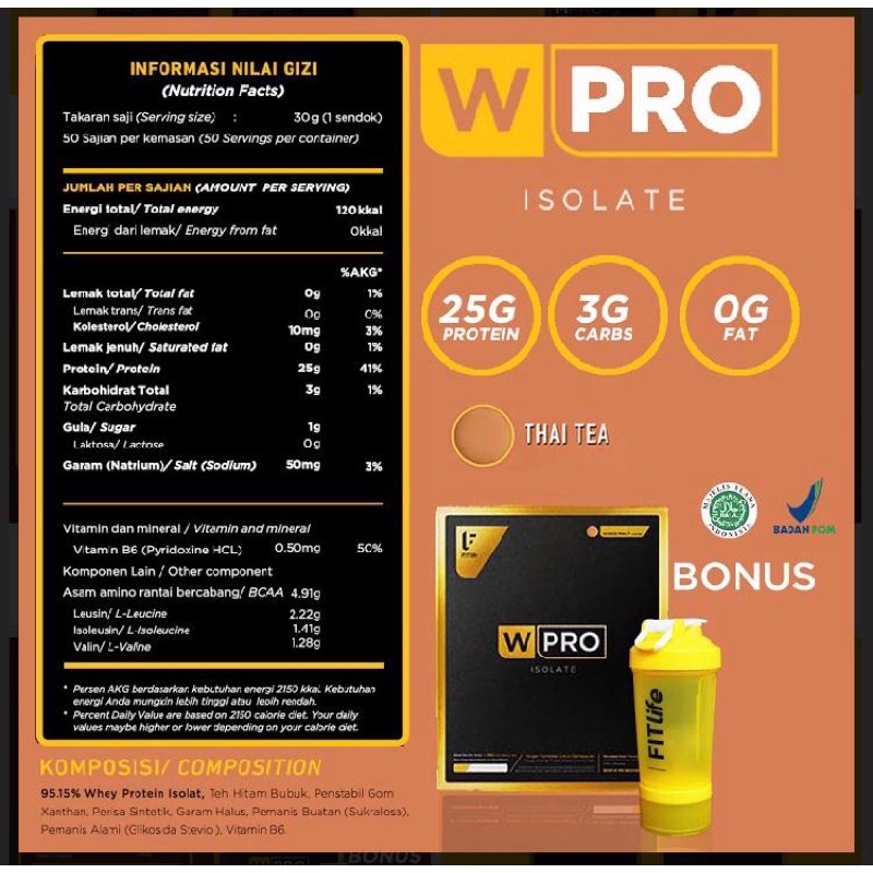 WPRO ISO WHEYPRO 3.3lb whey protein isolate