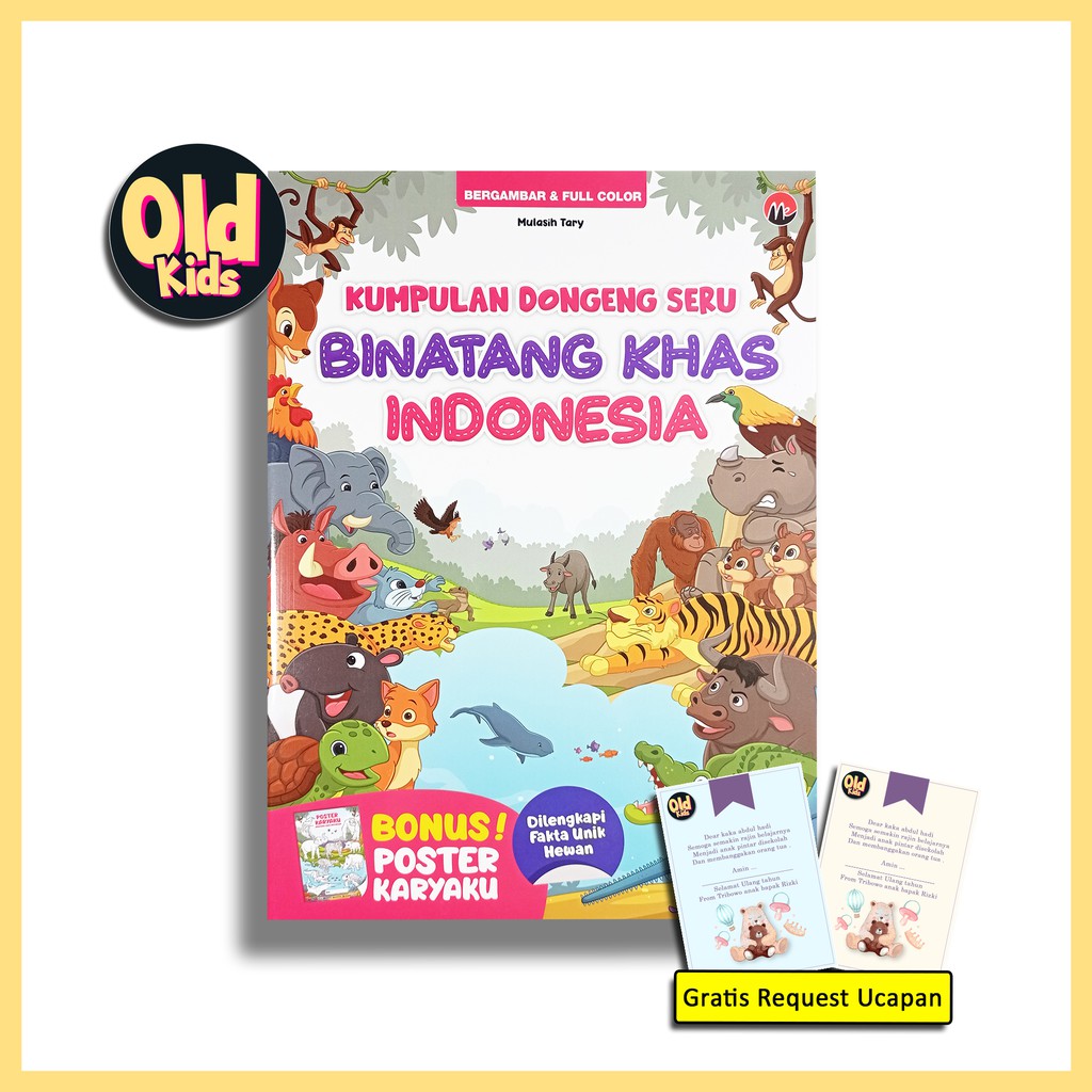Buku Dongeng Cerita Anak - Kumpulan Dongeng Seru Binatang Khas Indonesia