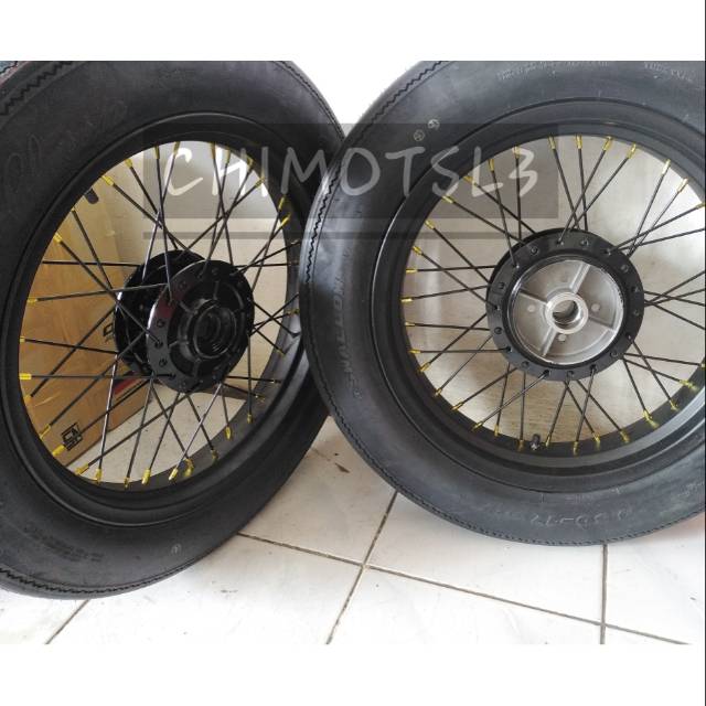 Velg Japstyle Scorpio Byson Vixion ring 17 - Ban SB Clasik  350 400 17 motor bisa menyesuaikan