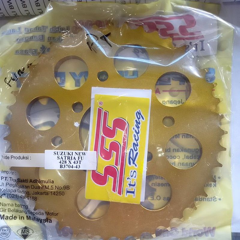 Gir belakang satria fu new SSS