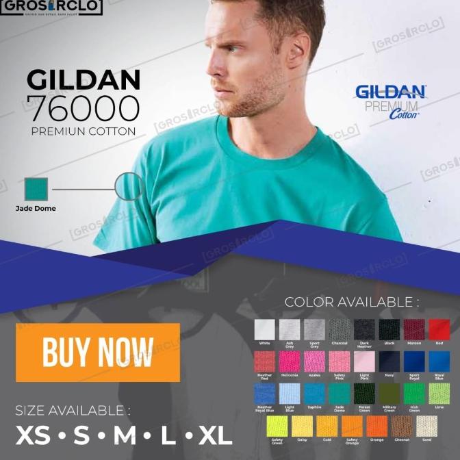 Kaos Polos Gildan Premium Original Murah Jakarta
