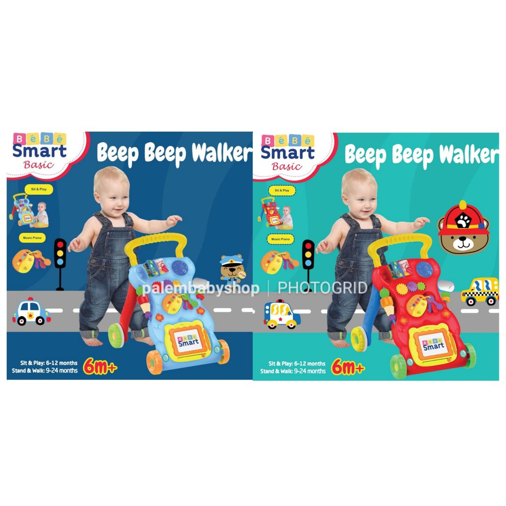 Bebe Smart Beep Beep Walker/alat bantu jalan bayi 6m+