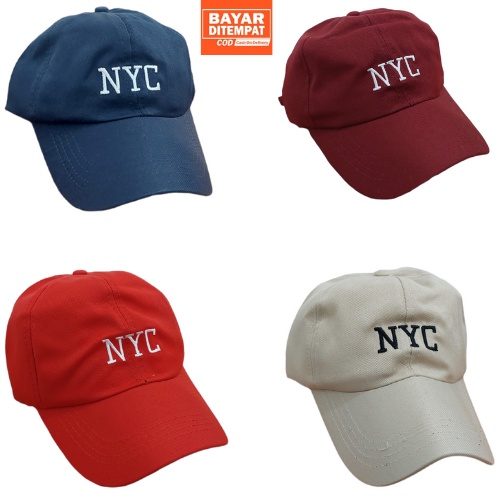 Topi Baseball Bordir NYC / Topi NYC Ring Besi Unisex Kualitas Premium