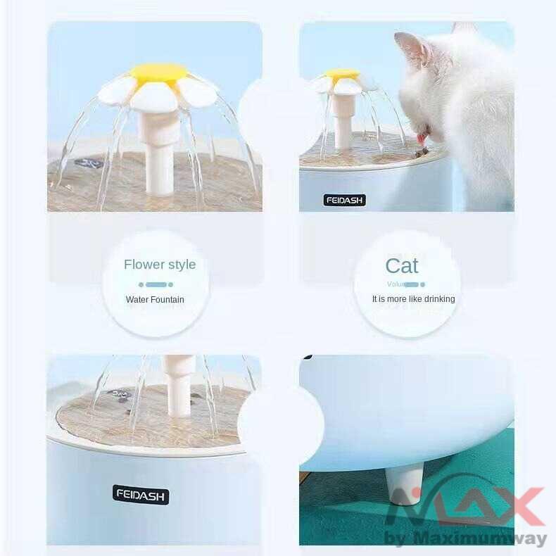 FEIDASH Air Mancur tempat minum kucing kesayangan Dispenser minum kucing anjing water Fountain Tempat Minum Anjing Kucing dan anjing mangkuk elektrik otomatis dispenser air minum kucing dan anjing Cat Water Fountain For Cats Drink for Cats Dogs Drinking