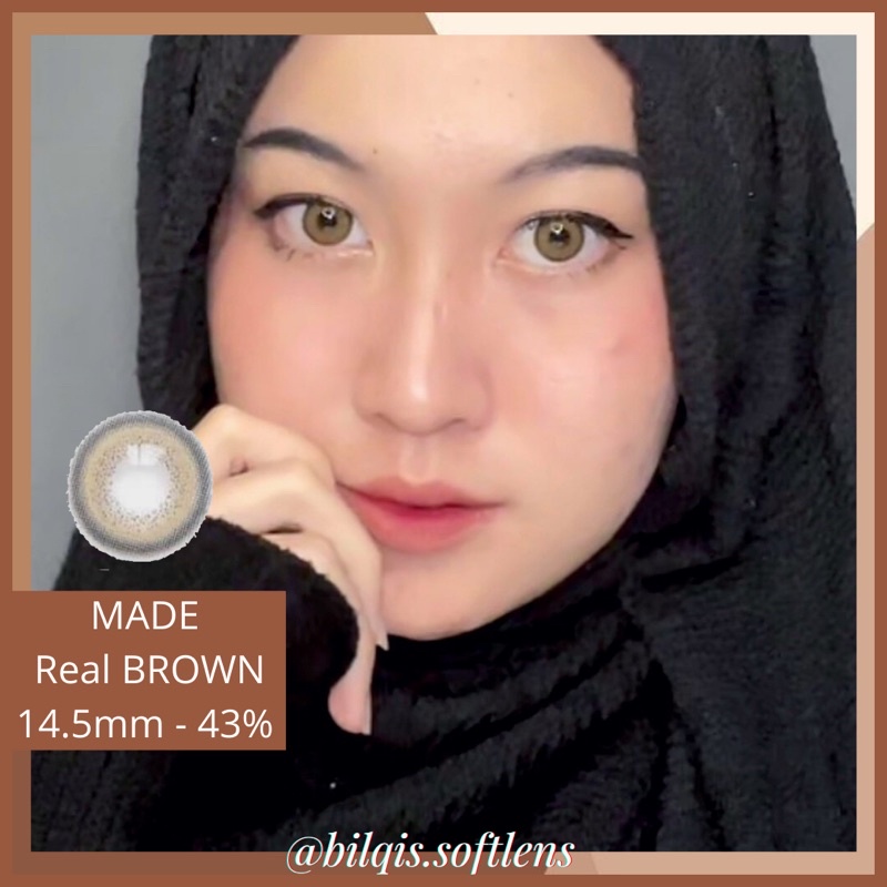 Softlens I-Dol Made Real Brown - Diameter 14.5mm