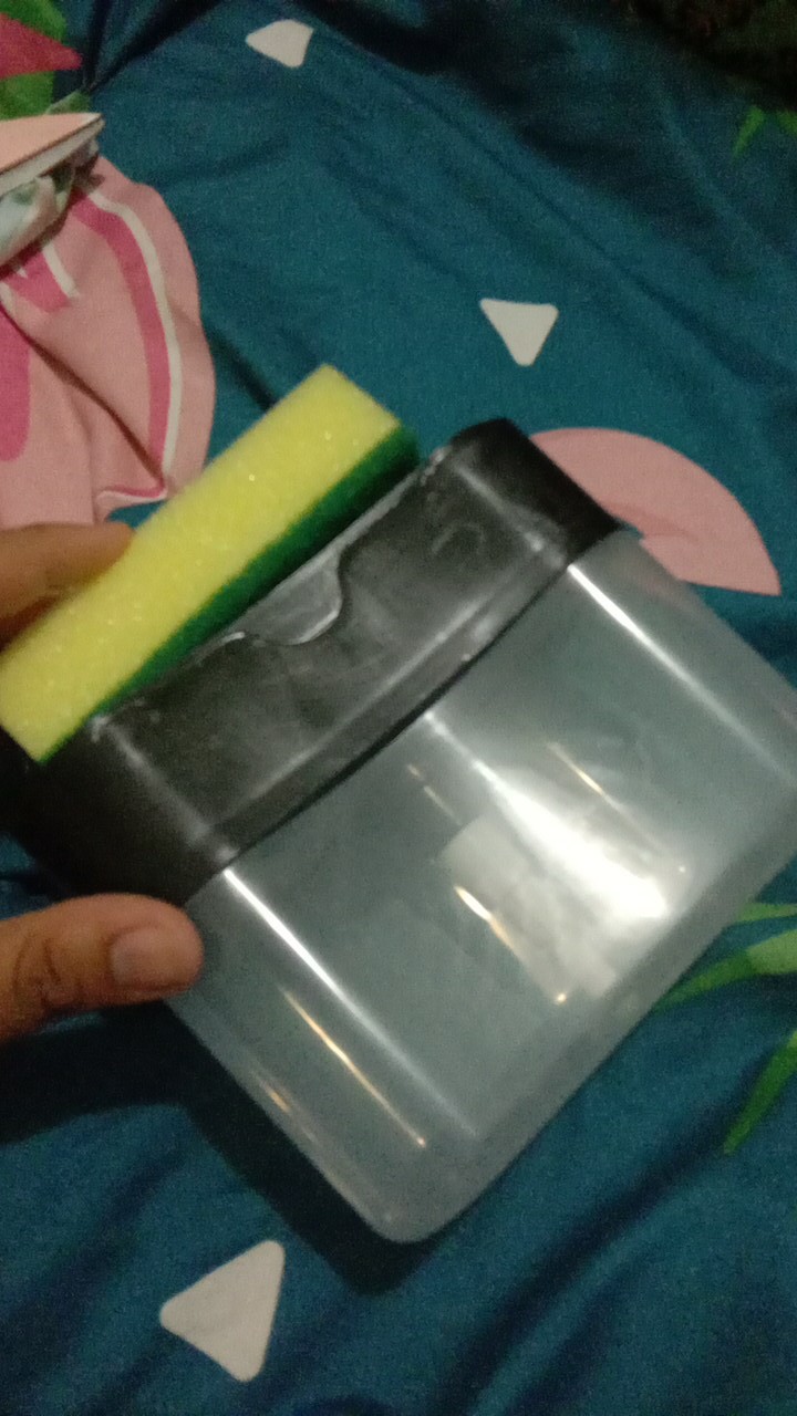 Cr Cm-h31 Pump Dispenser Sabun Cuci Piring Busa Tempat Pompa Sabun Holder Spons Peralatan Dapur