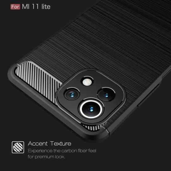 Case Slim Fit Carbon Xiaomi Mi 11 Lite 6.55&quot; Softshell Fiber Multi Carbon Anti Melar