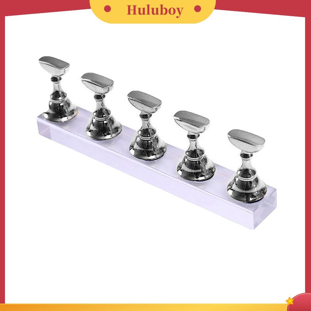 Huluboy Huluboy♡ 5pcs Stand Holder Magnetik Untuk Latihan Manicure Kutek UV Gel