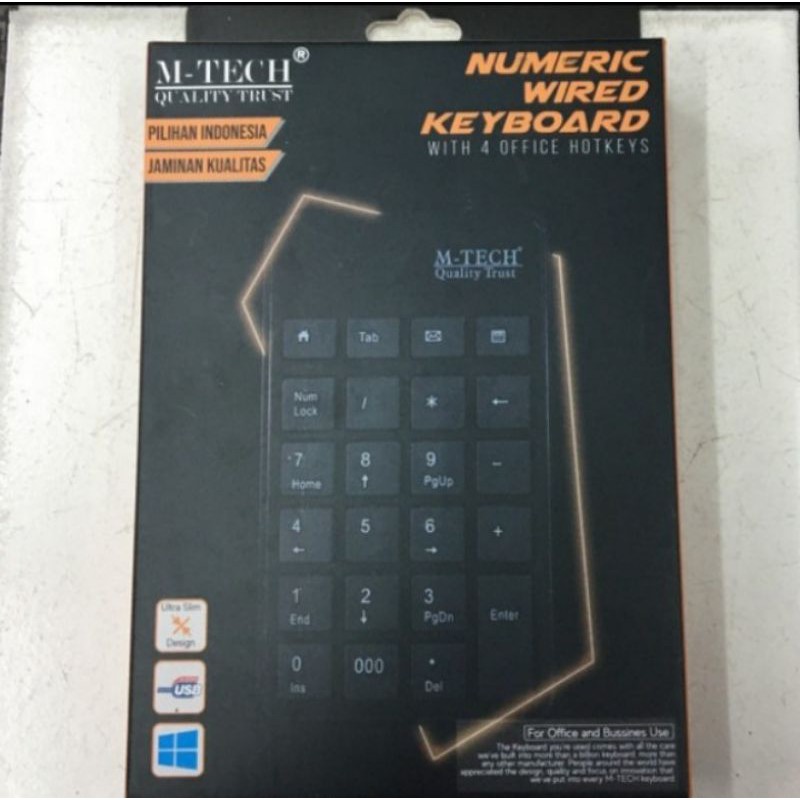 Keyboard Numeric wired / keyboard numeric kabel / keyboard numeric m-tech kabel