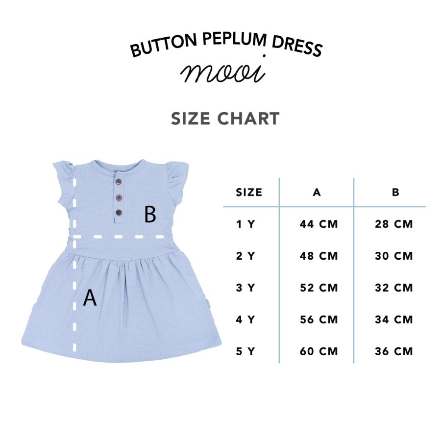 Mooi button peplum dress