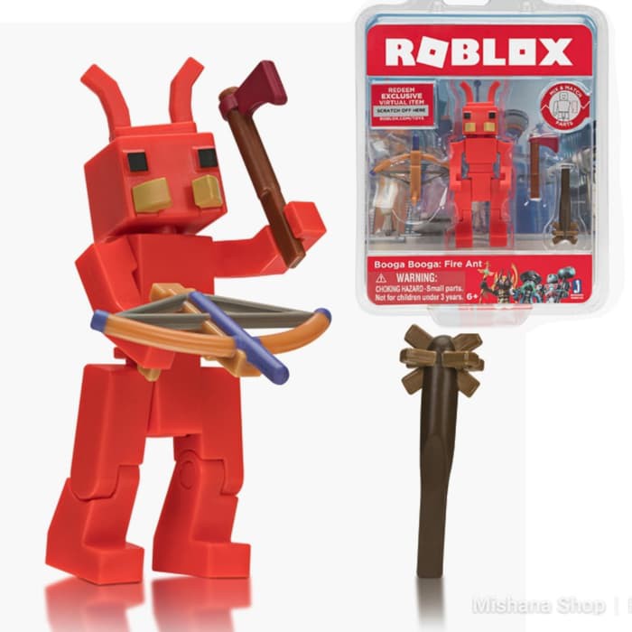 Roblox Champions Of Roblox 6 Figure Pack Virtual Item Code - roblox booga booga fire ant action tiendamia com