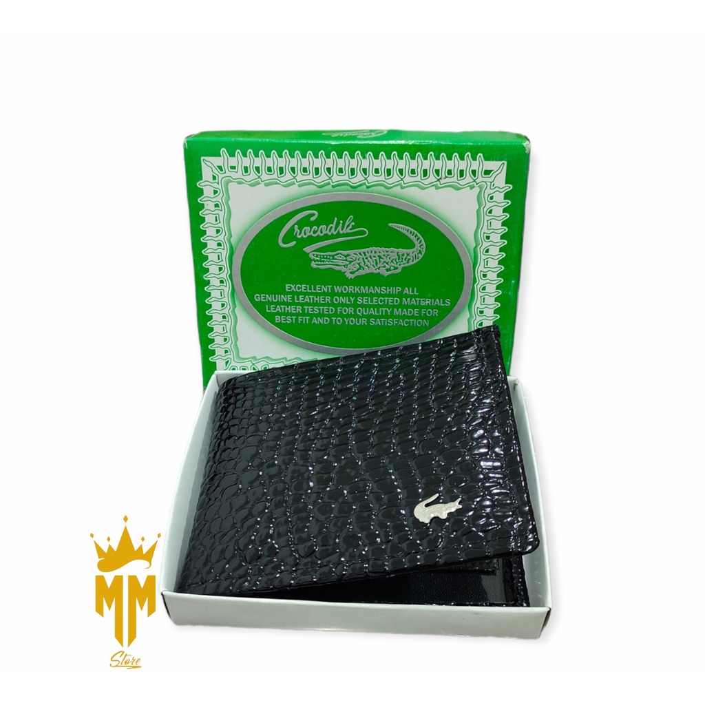 Dompet Pria croco murah Kulit sintetik Asli Original Dompet Lipat Cowok Branded Exclusive