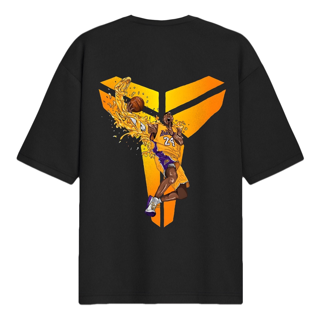 Oversized T-Shirt Black Brian Edition Premium Cotton 24s