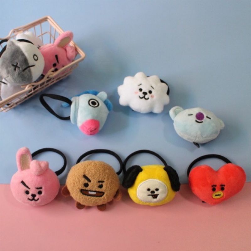 KARET RAMBUT BTS BONEKA MURAH KARET RAMBUT BTS LUCU JEPIT RAMBUT BTS