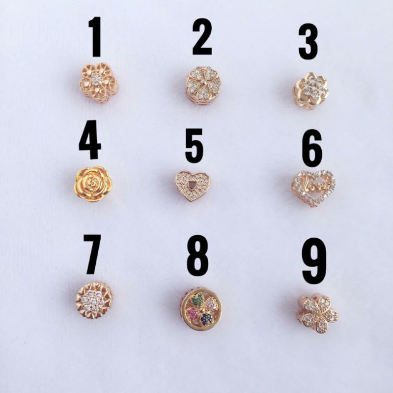 Xuping Liontin Gelang Tali Bulat Bunga craft liontin emas