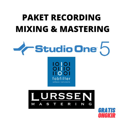 Paket DAW & Plugin Studio One 5, Fabfilter, Lurssen untuk recording musik / podcast - mixing masteri