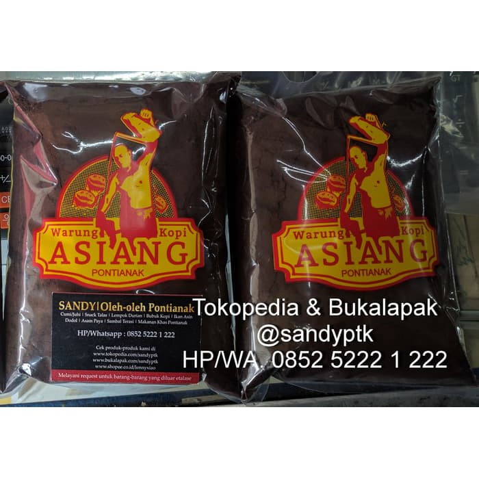 

Kopi Bubuk Warung Kopi Warkop Asiang Khas Pontianak (1/2 Kg) - kkp469