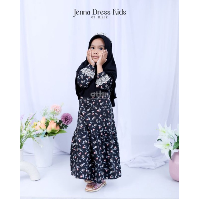 Attin hijabstore Dress Kids Gamis Anak Jenna