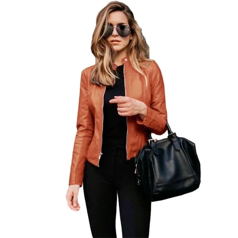 jaket kulit asli wanita modis modern/jaket kulit asli domba garut
