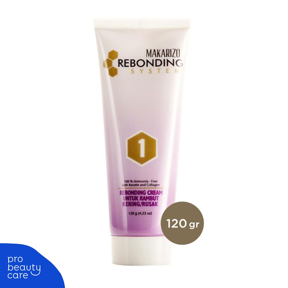 Makarizo - Rebonding tube set (120 ml) -  Extremely Damage (Rambut Kering)