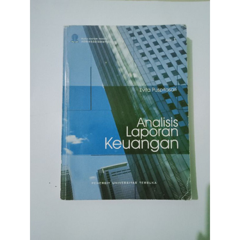 Buku UT Analisis Laporan Keuangan Bekas / Second / Preloved Original
