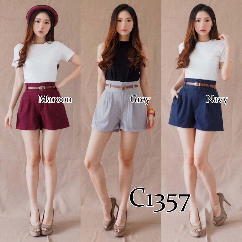 Celana Pendek Fashion Wanita Kekinian C1357 Shopee Indonesia