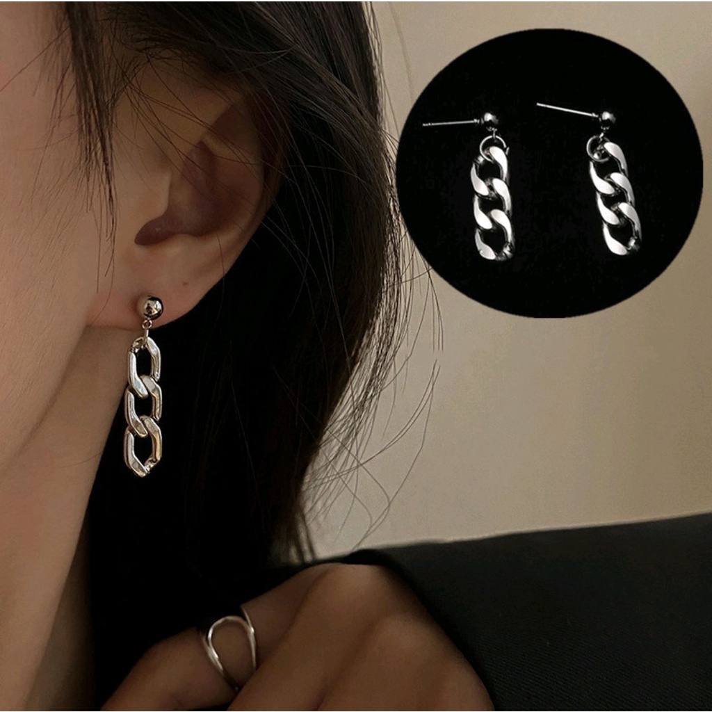 Anting fashion korea style silver stud 545