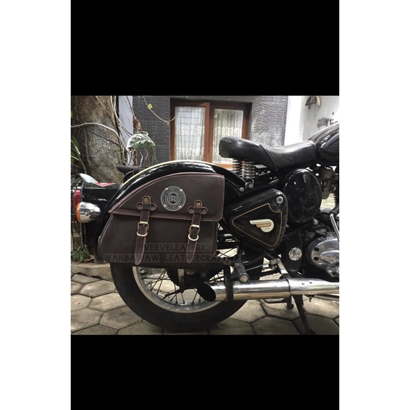 tas motor royal enfield tas samping royal enfield tas kulit