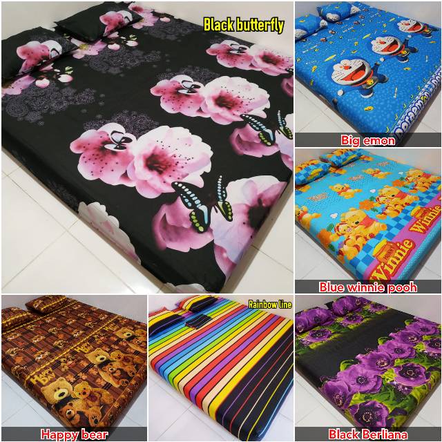 Sprei cewek Sprei home made karakter 160*200(2sarban+2sargul)