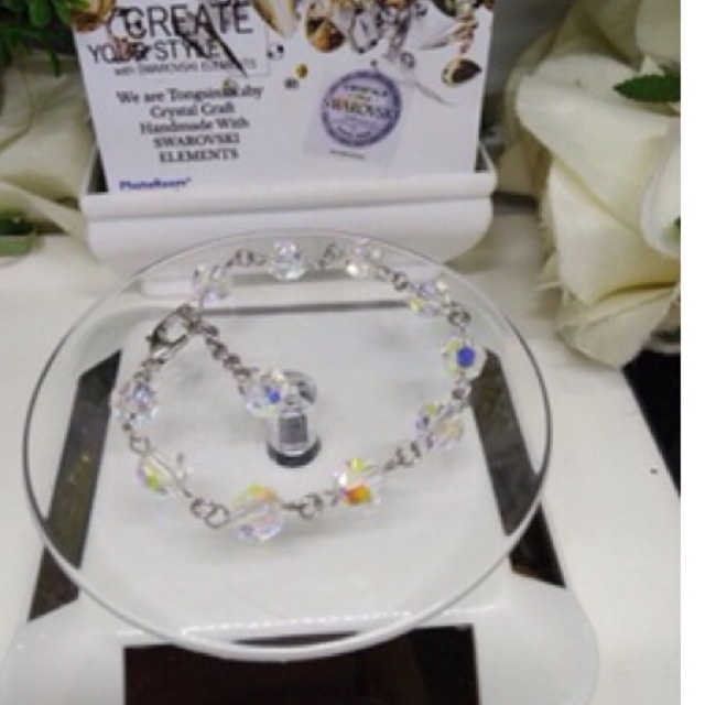 gelang Swarovski original labu Rantai 8mm