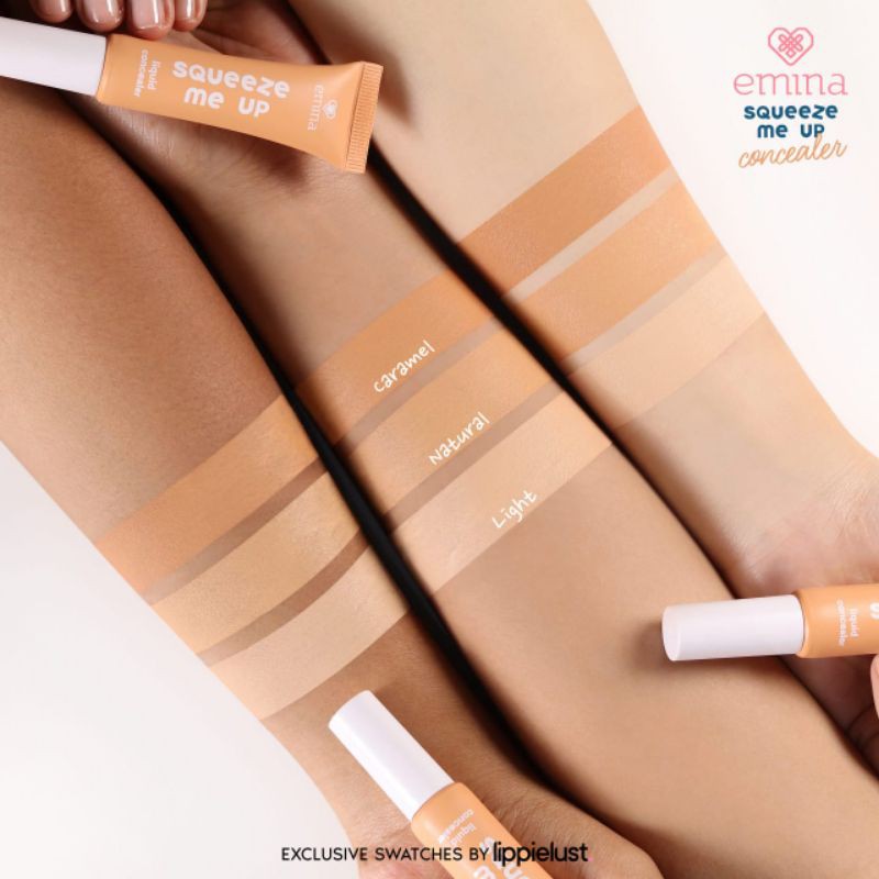 ✿ELYSABETHME✿ ˜”*°• emina •°*”˜.  Emina Squeeze Me Up Concealer menutupi bekas jerawat kantong mata flek makeup