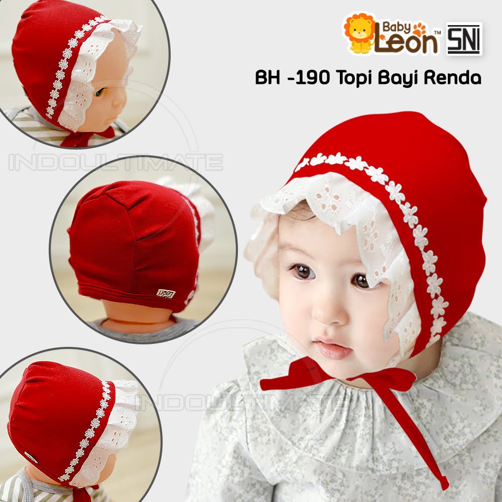 Topi Renda Topi Bayi Baru Lahir (0-6 Bulan) Topi Anak Bayi Perempuan Topi Penutup Kepala Bayi BH-190