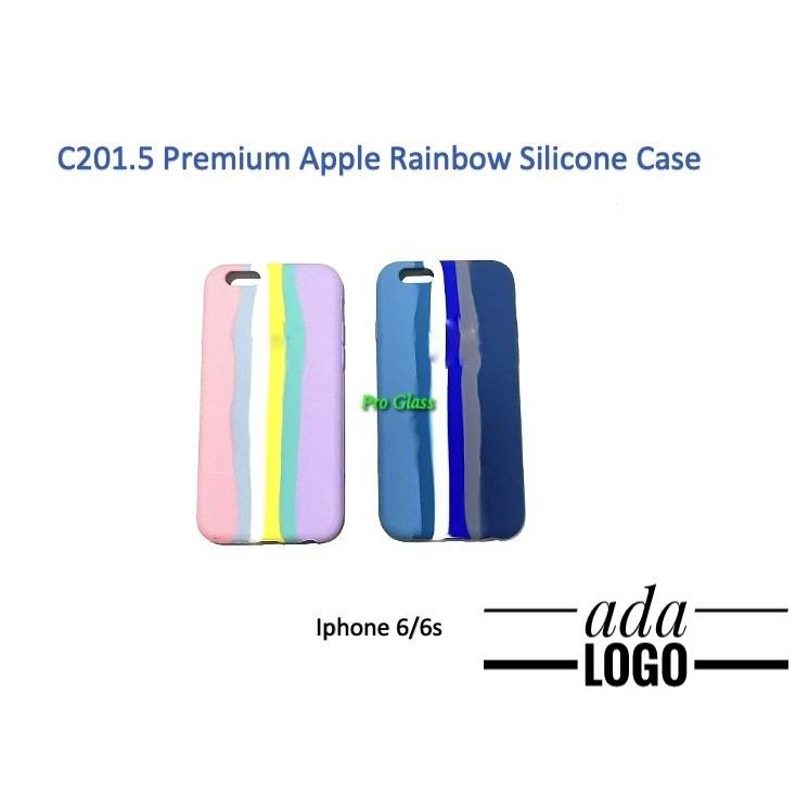 C201.5 IPhone 6 6s 6 plus 6s+ / 7 / 8 / 7 Plus 8+ Rainbow Full Silicone Soft Case