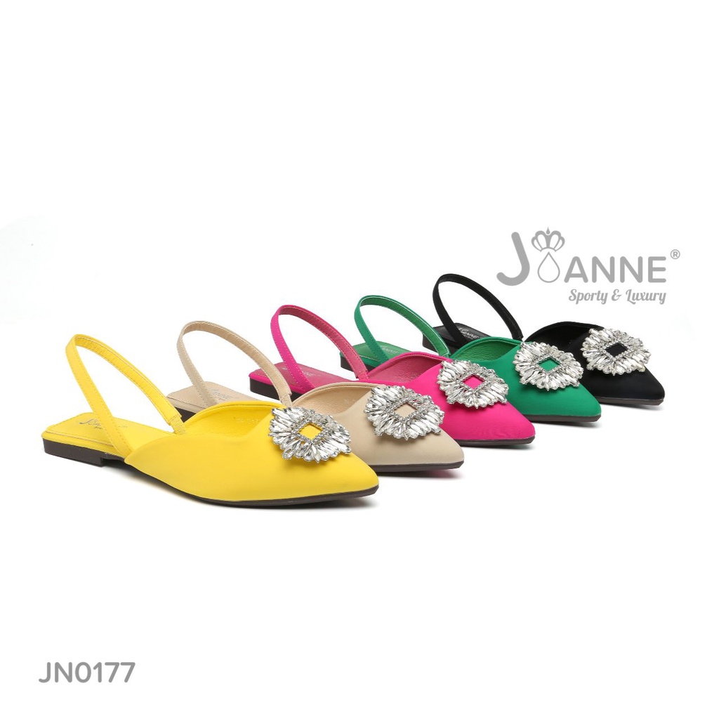 JOANNE Sparkly Slingback Flats Shoes #JN0177 ORIGINAL