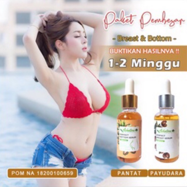 (PAKET) PEMBESAR & PENGENCANG PAYUDARA-BOKONG/PANTAT WANITA AZHATINA ASLI ORIGINAL OBAT PEMBESAR PAY