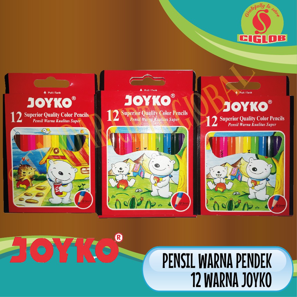 

Pensil warna 12 Joyko pendek