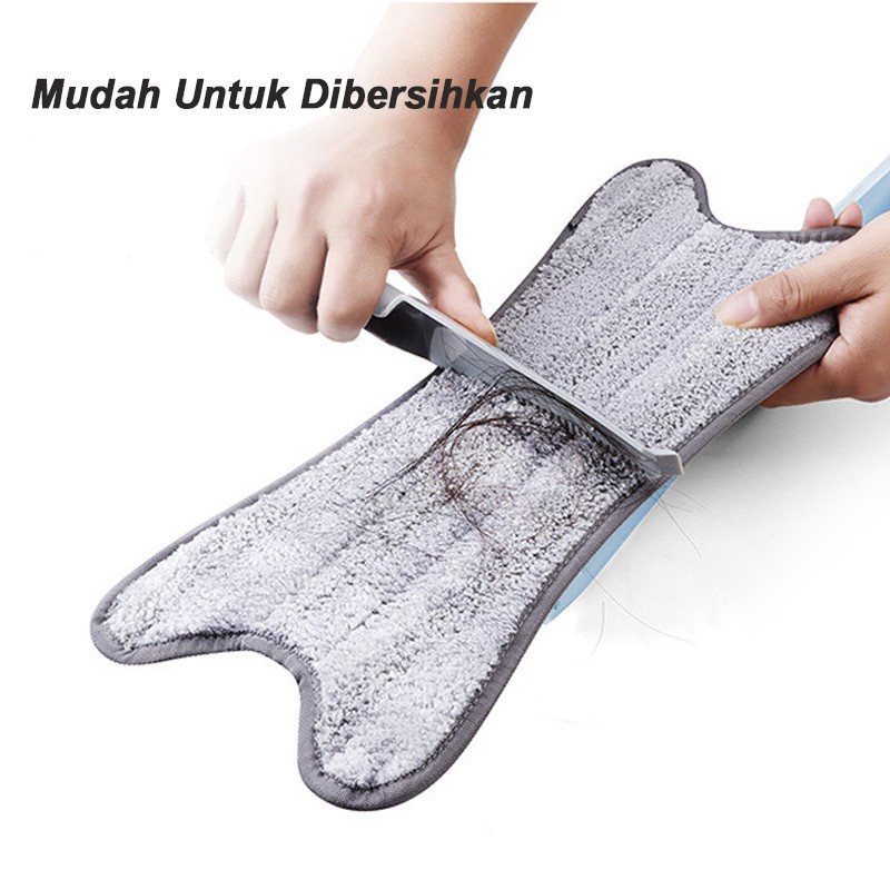 Alat Pel Lantai Peras Otomatis Microfiber  / Mop X Shape