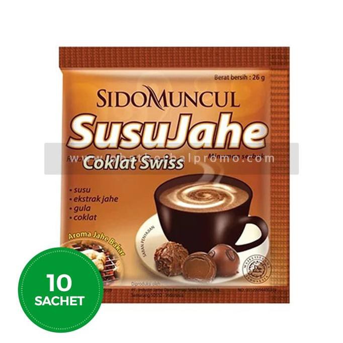 

Produk Unggulan] Sido Muncul Susu Jahe Coklat Swiss 10 Sachet Menghangatkan Tubuh