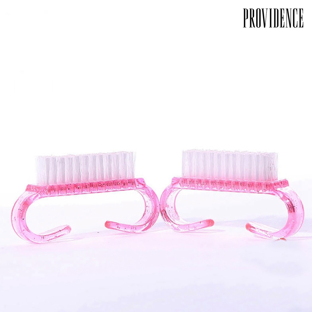 Providence Nail Art Dust Cleaning Brush Scrubbing Manicure Pedicure Small Angle Clear Tools