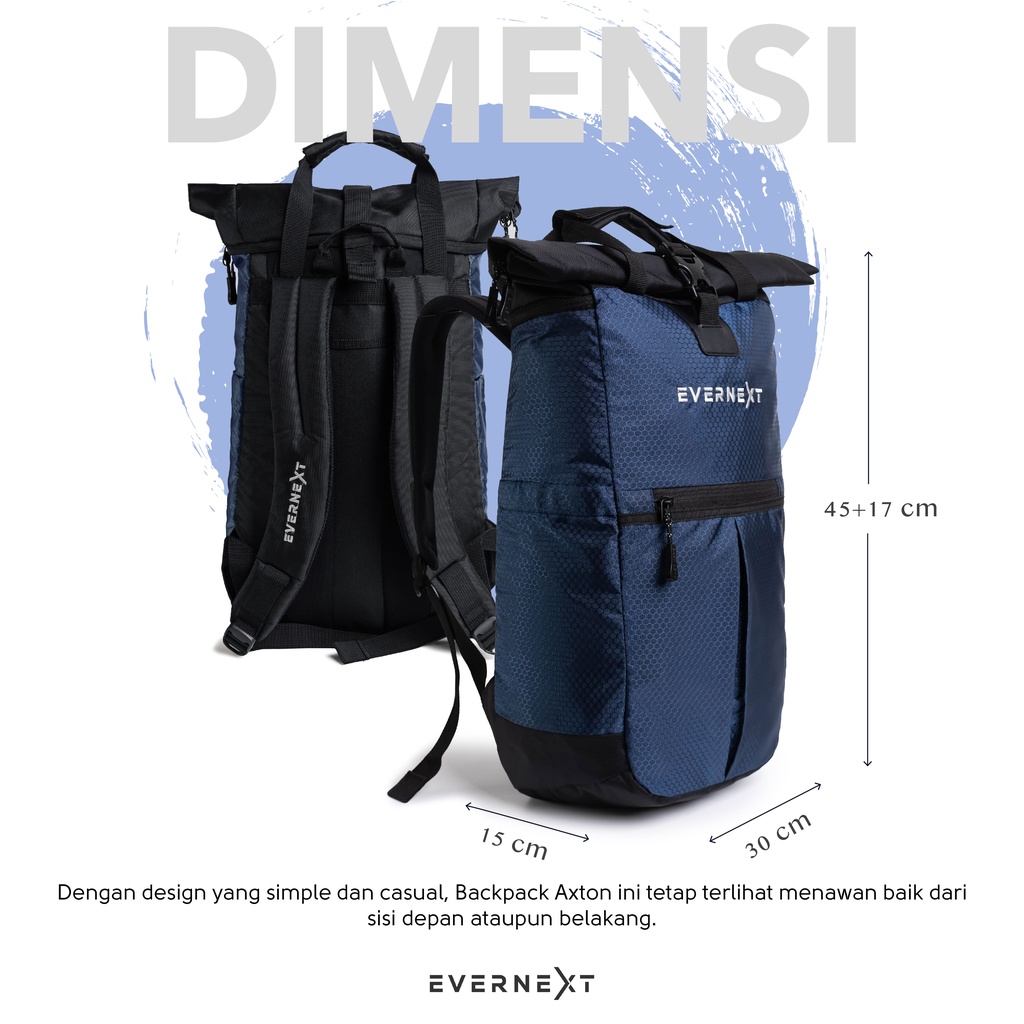 (BISA COD) Tas Ransel Pria Distro Original Anti Air Axton Tas Ransel Premium Outdoor Waterproof Muat Banyak Kapasitas Besar Backpack Multifungsi Termurah