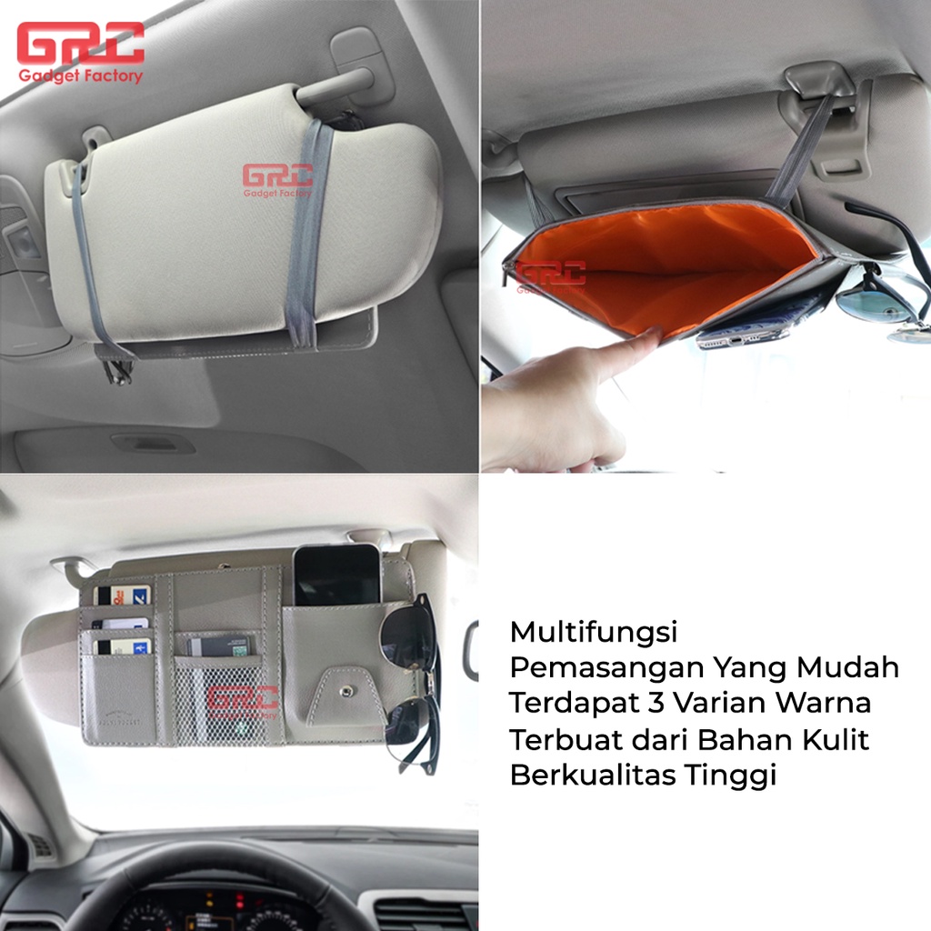 Tempat Kartu Visor Card Holder Sunvisor Mobil Car Organizer Karcis