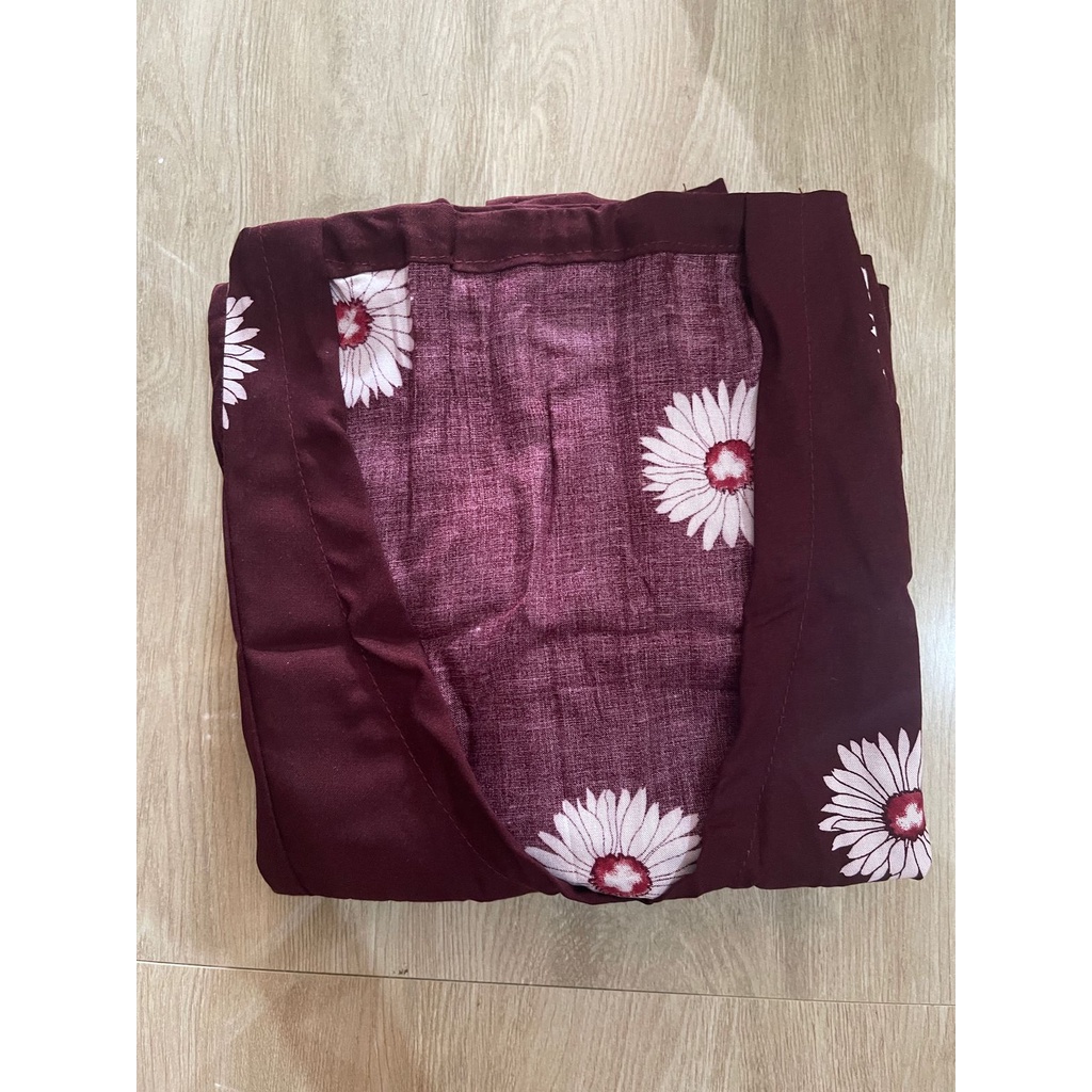 Baju tidur Daster kekinian kimono busui frendly bahan rayon adem-MARON BUNGA TULIP